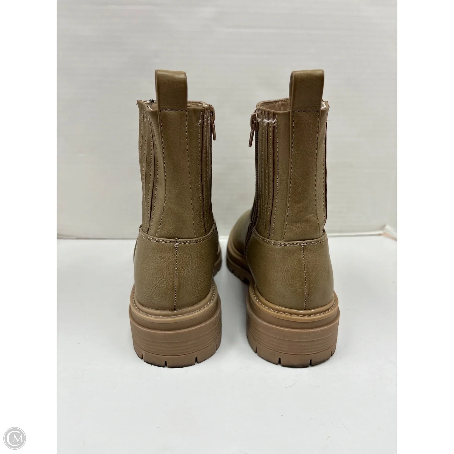 Boots Ankle Flats By Time And Tru In Green, Size: 11