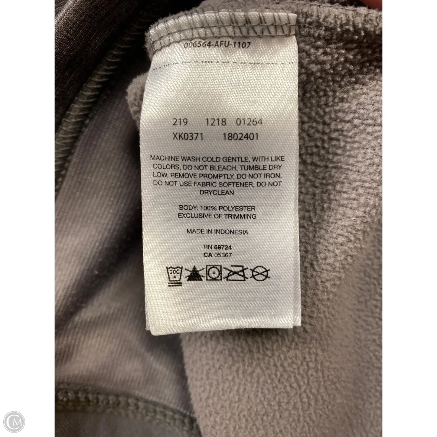 Athletic Top Long Sleeve Hoodie By Columbia In Grey, Size: S