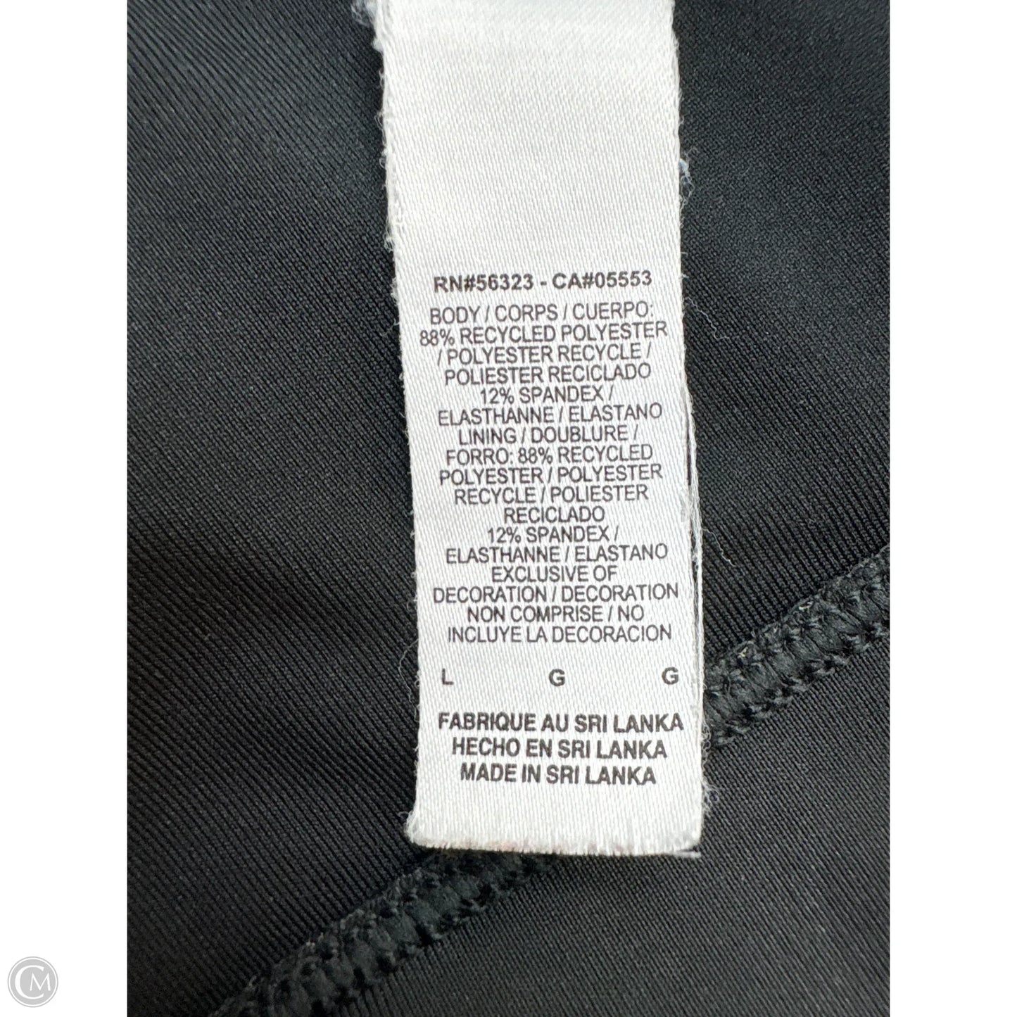 Athletic Bra By Nike In Black, Size: L