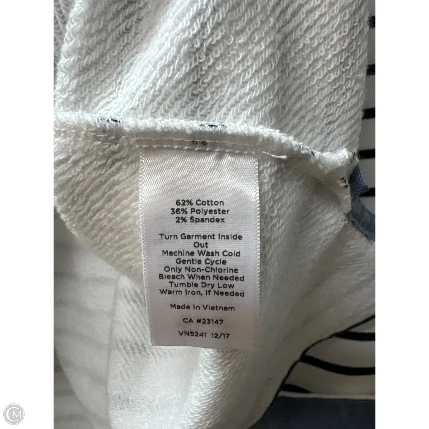 Sweatshirt Hoodie By Talbots In Blue, Size: L