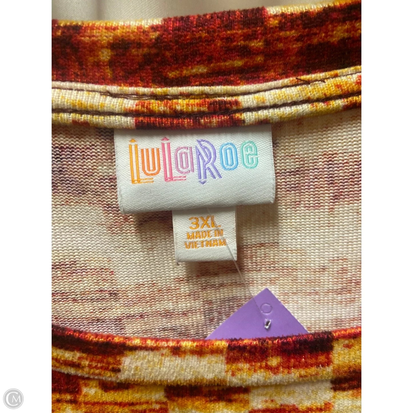 Top Long Sleeve By Lularoe In Red, Size: 3x