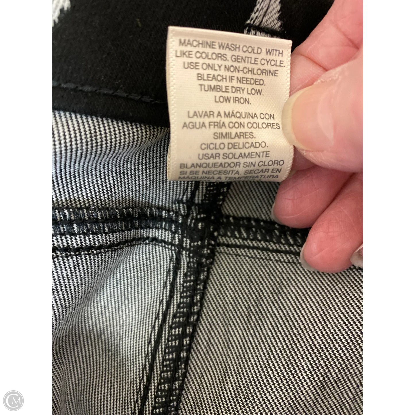 Capris By Terra & Sky In Black & White, Size: 3x