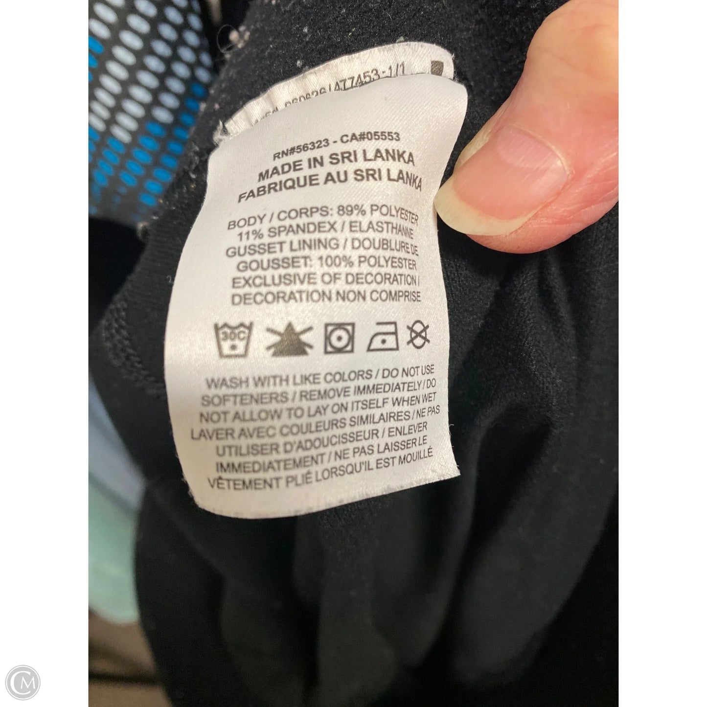 Athletic Leggings By Nike In Black, Size: M