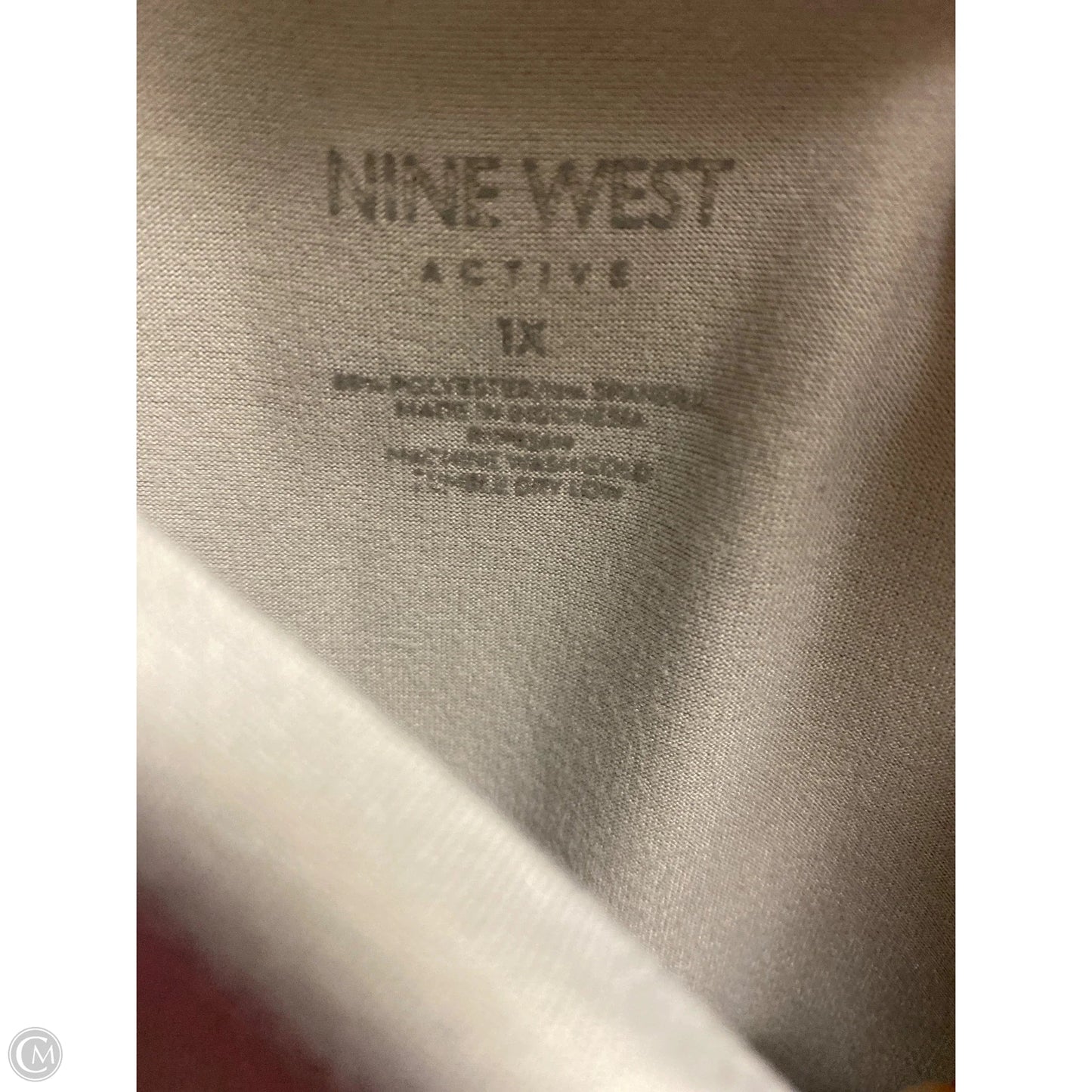 Athletic Top Long Sleeve Crewneck By Nine West In Grey, Size: 1x