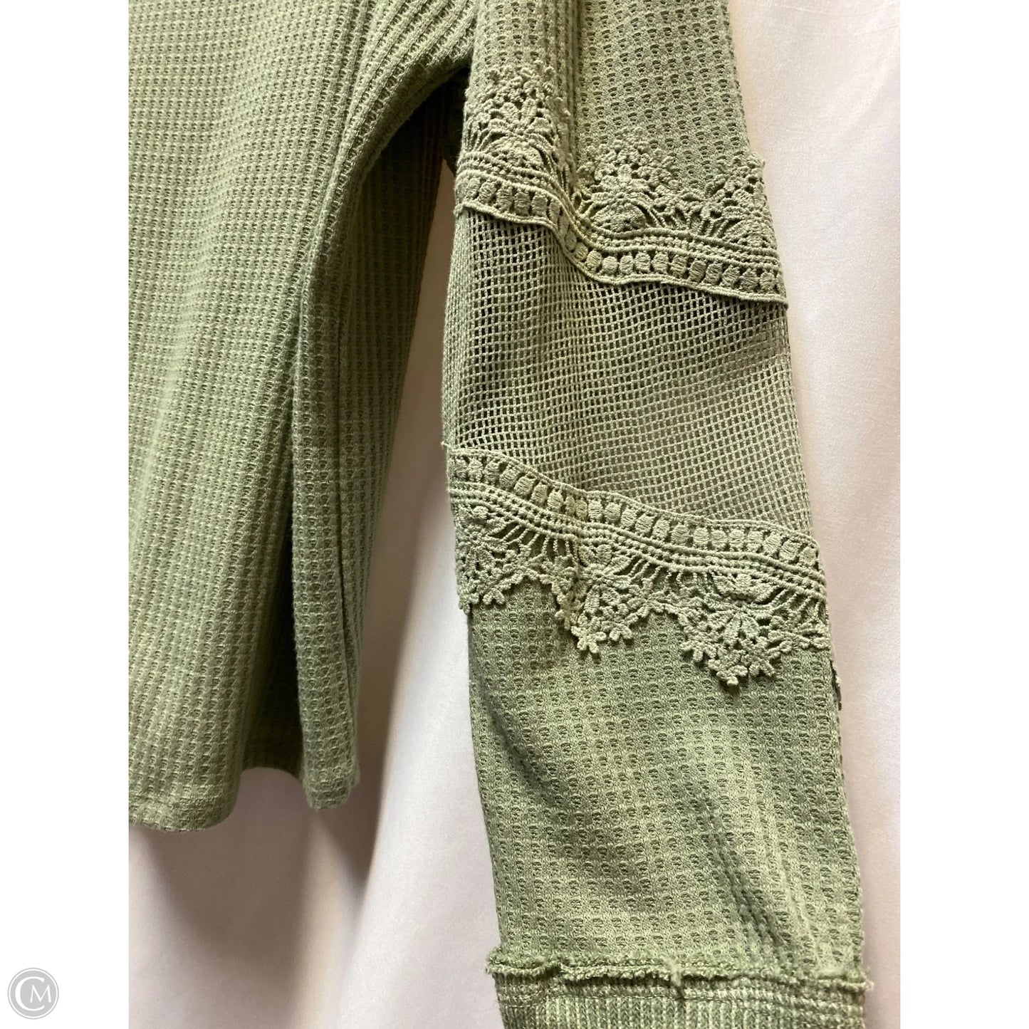 Top Long Sleeve By Daytrip In Green, Size: Xl