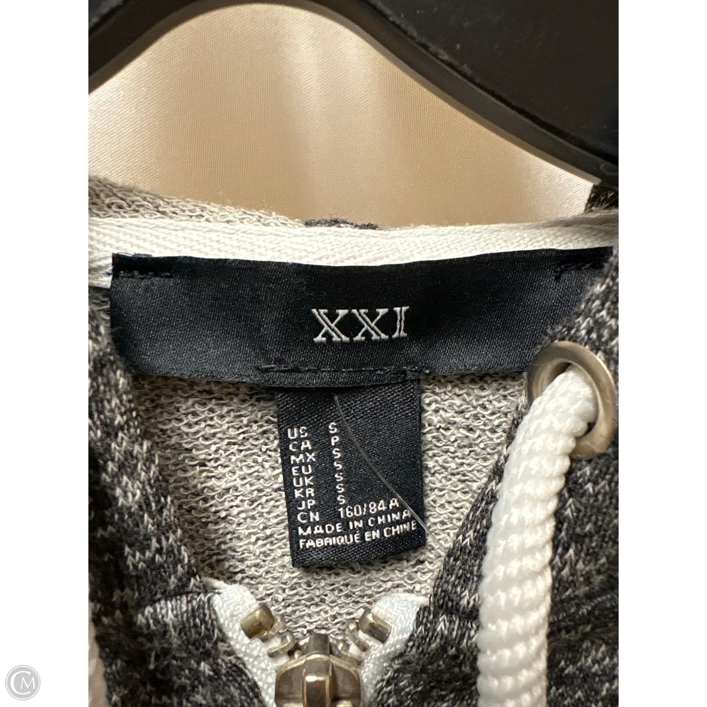 Athletic Sweatshirt Hoodie By Clothes Mentor In Black, Size: S