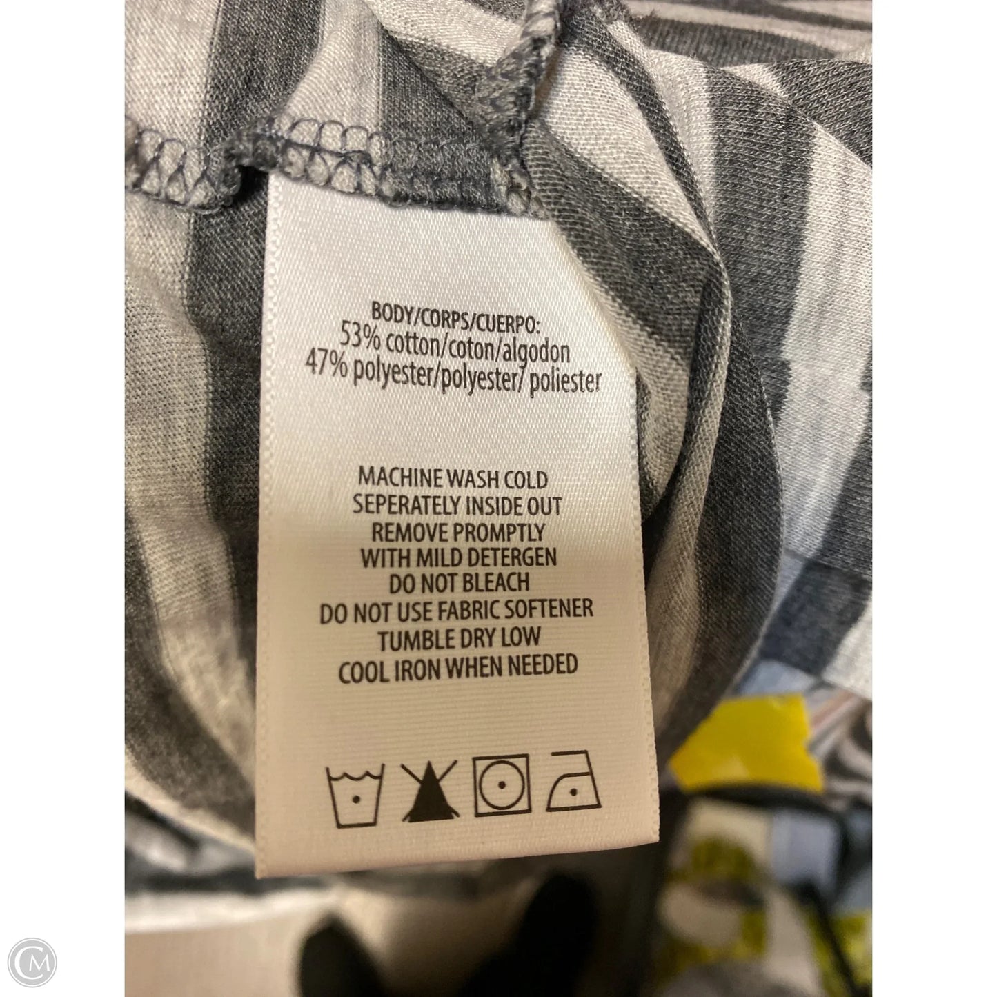 Top Long Sleeve By Marc New York In Grey, Size: S