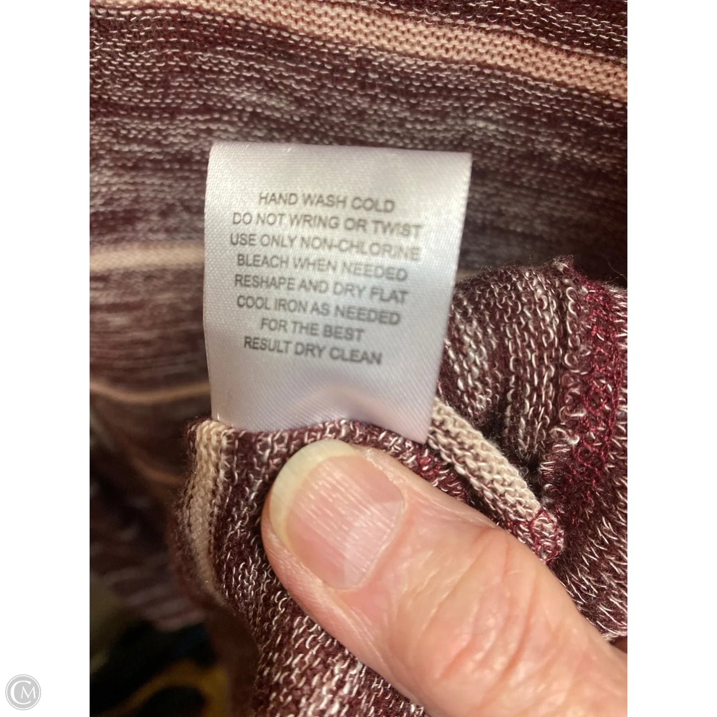 Cardigan By Pink Republic In Maroon, Size: M