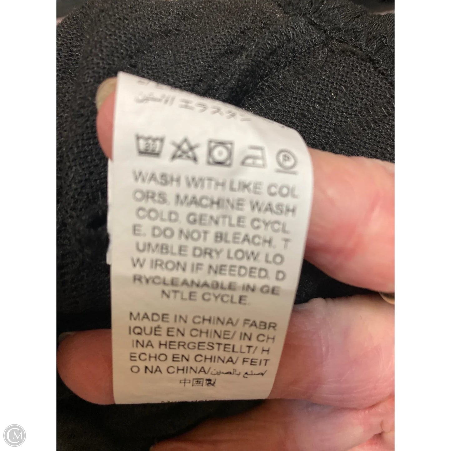 Top Long Sleeve By Shein In Black, Size: M