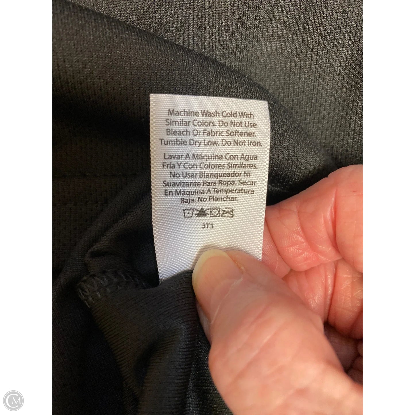 Top Short Sleeve By Athletic Works In Black, Size: 30