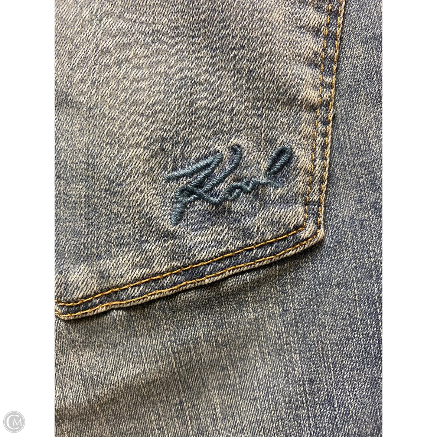 Jeans Designer By Karl Lagerfeld In Blue Denim, Size: 20