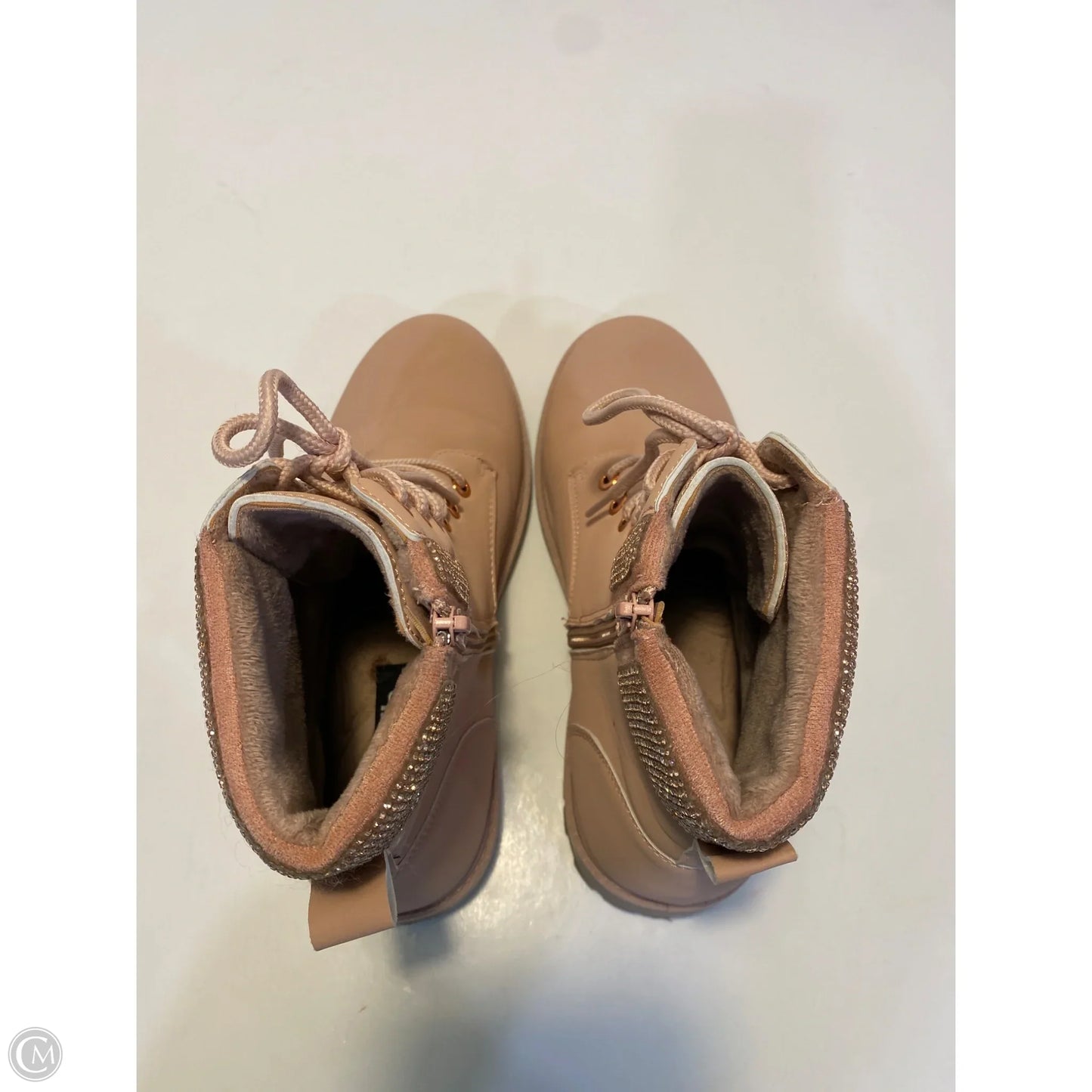 Boots Ankle Flats By Charlotte Russe In Pink, Size: 9