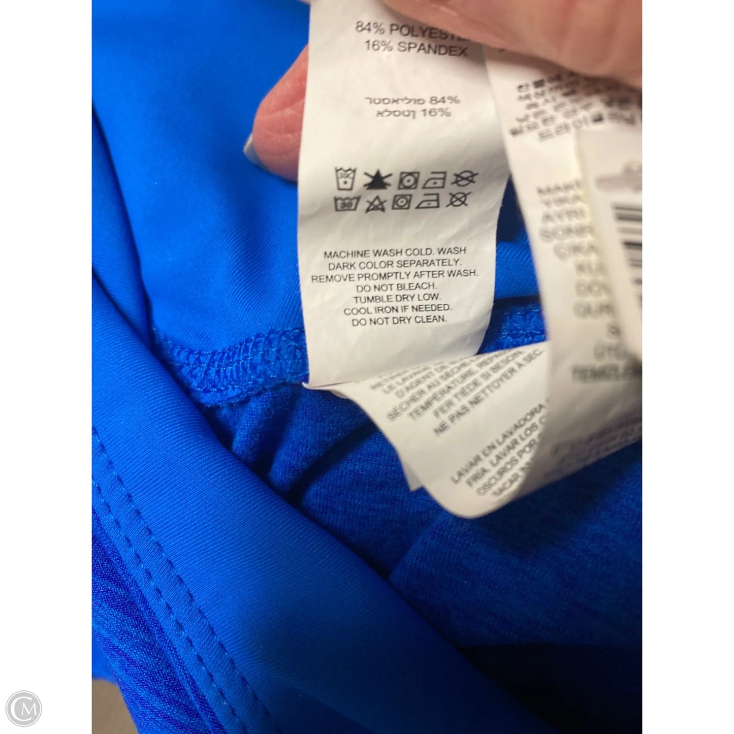 Athletic Leggings By New Balance In Blue, Size: L
