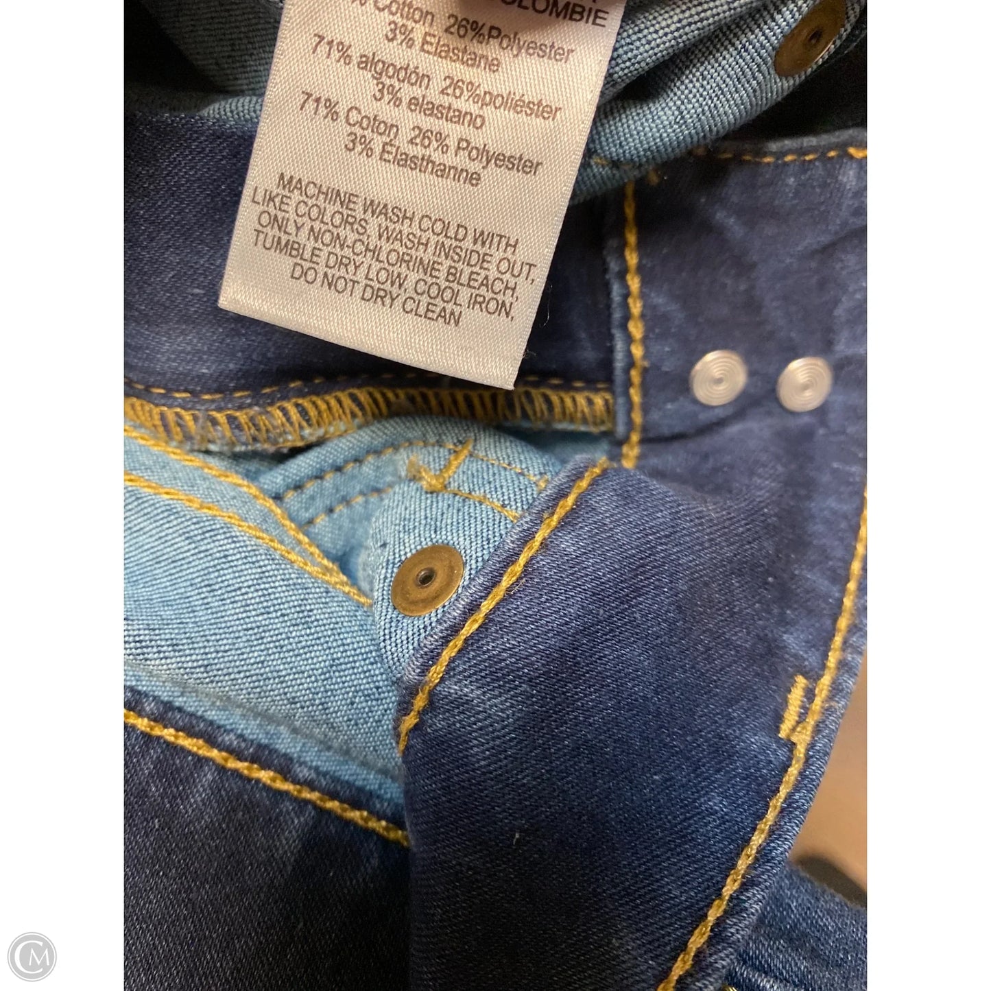 Jeans Flared By Michael By Michael Kors In Blue Denim, Size: 4