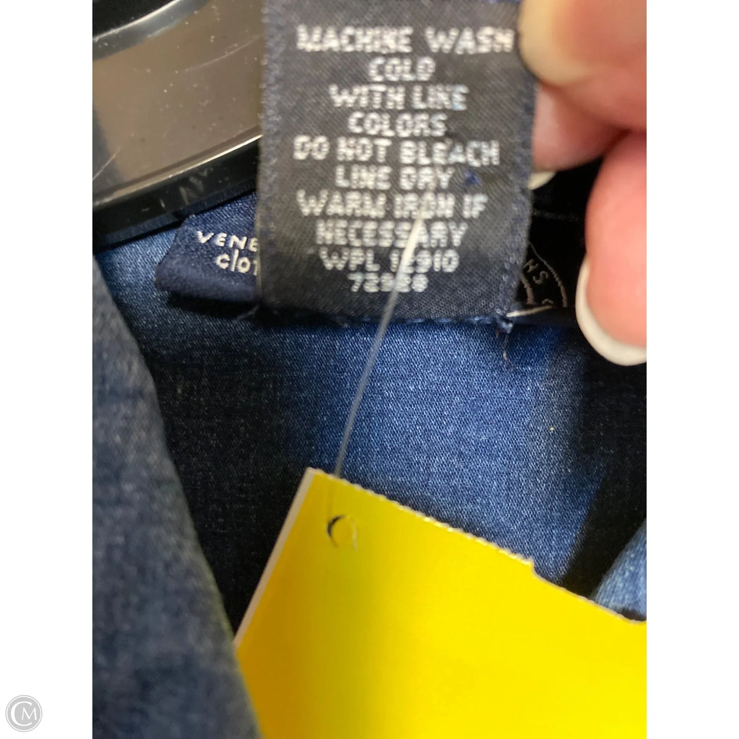 Top Long Sleeve By Venezia In Blue, Size: 3x