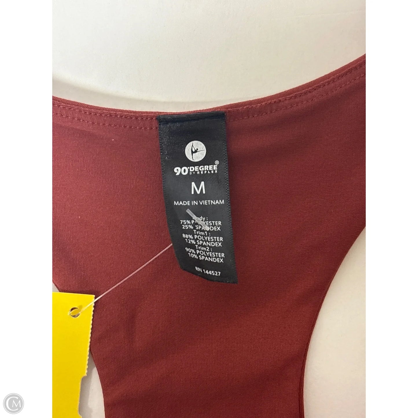 Athletic Bra By 90 Degrees By Reflex In Copper, Size: M