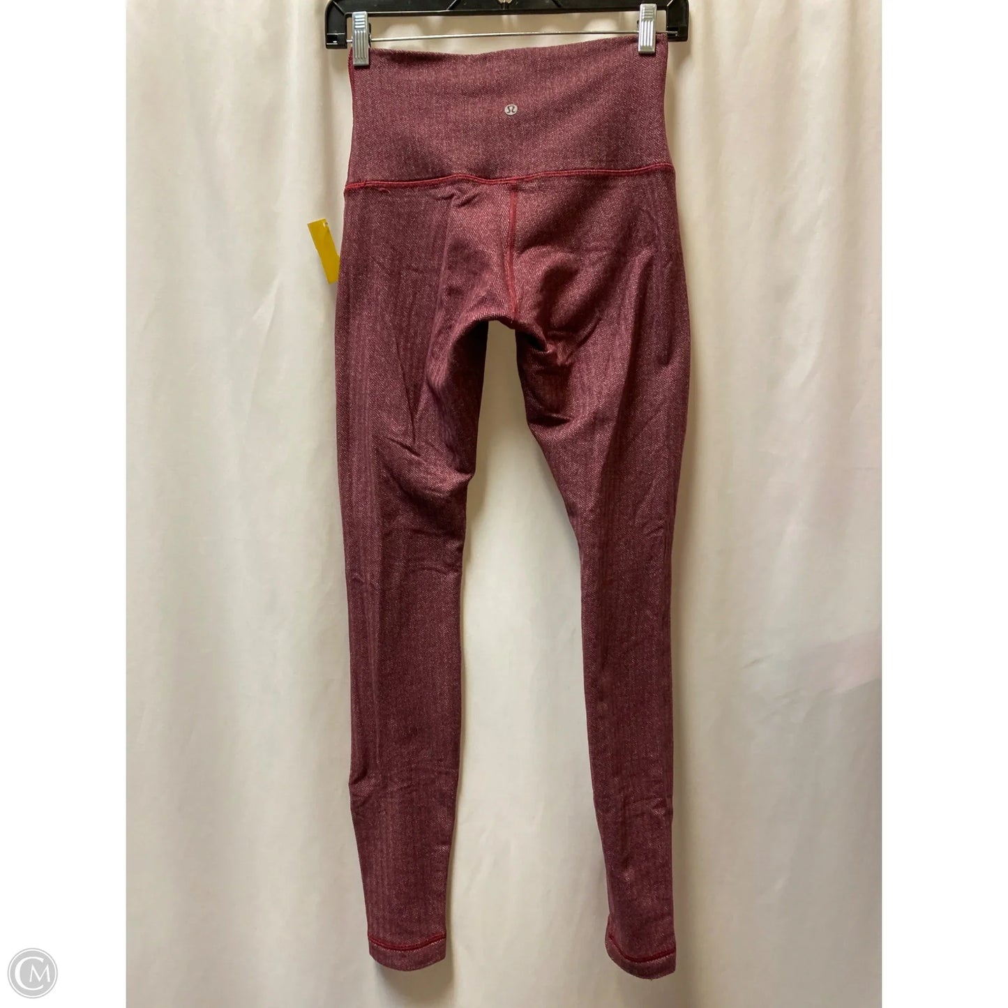 Athletic Leggings By Lululemon In Maroon, Size: 6