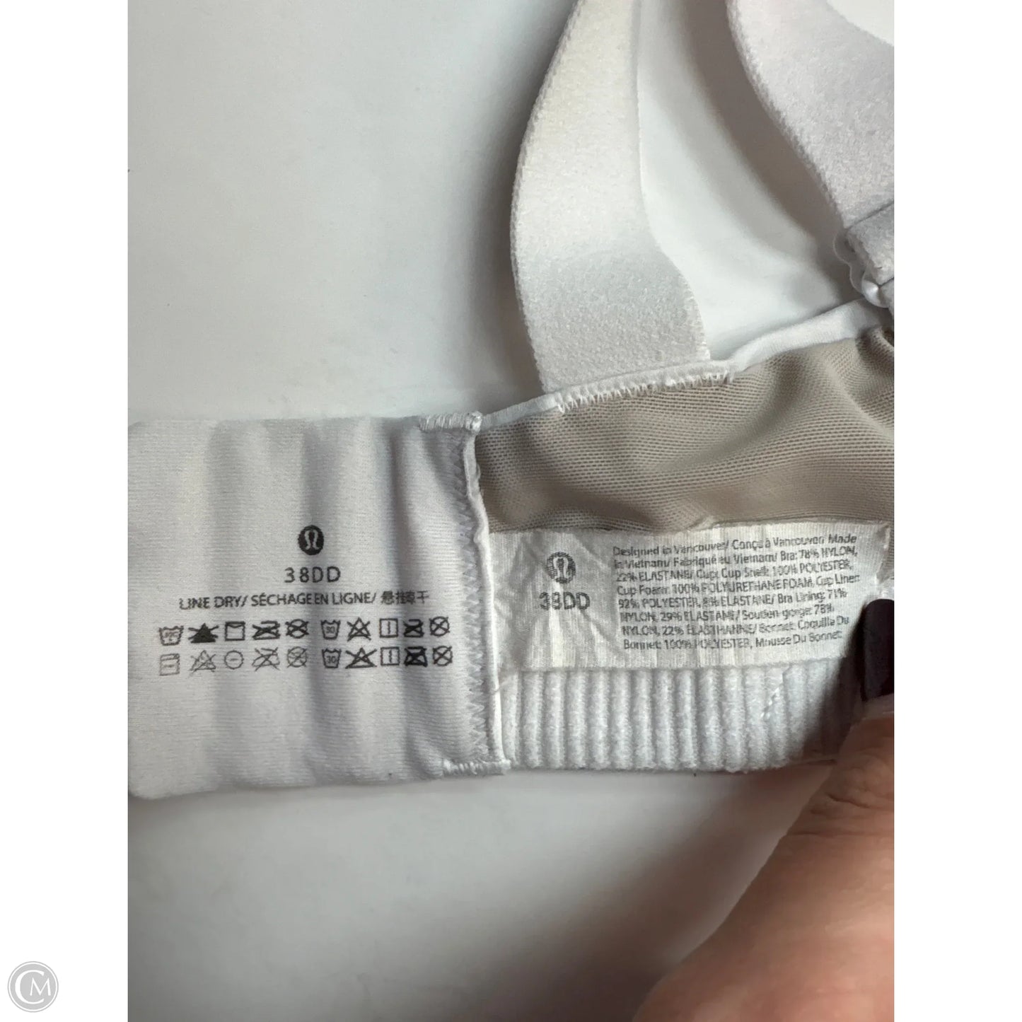 Athletic Bra By Lululemon In White