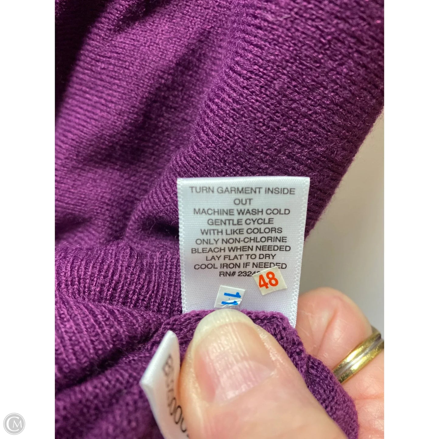 Sweater By New York And Co In Purple, Size: L