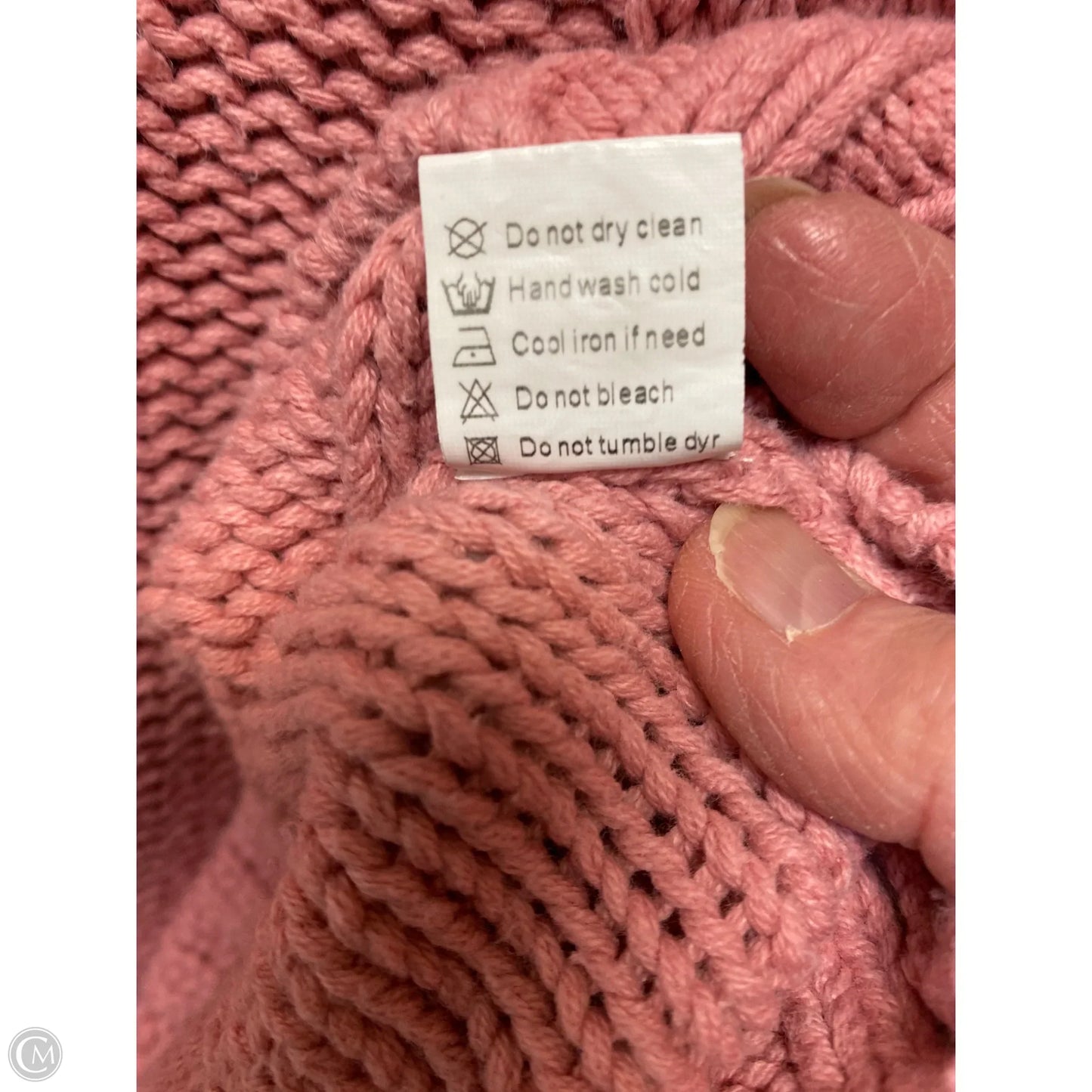 Sweater By Clothes Mentor In Pink, Size: L
