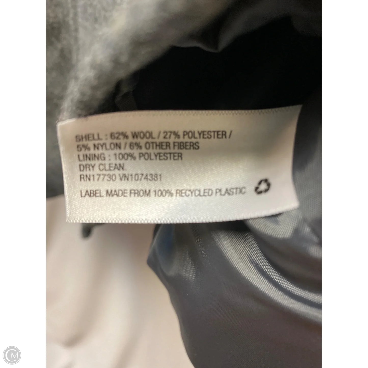 Coat Peacoat By Merona In Grey, Size: Xl