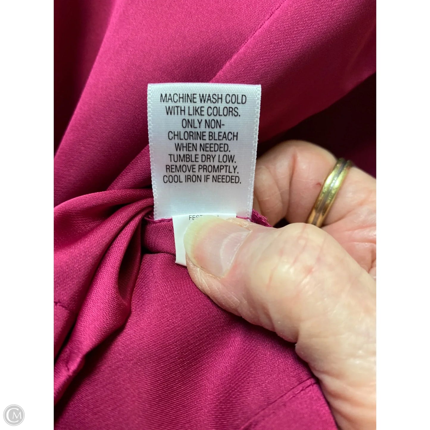 Top Short Sleeve By Apt 9 In Pink, Size: L