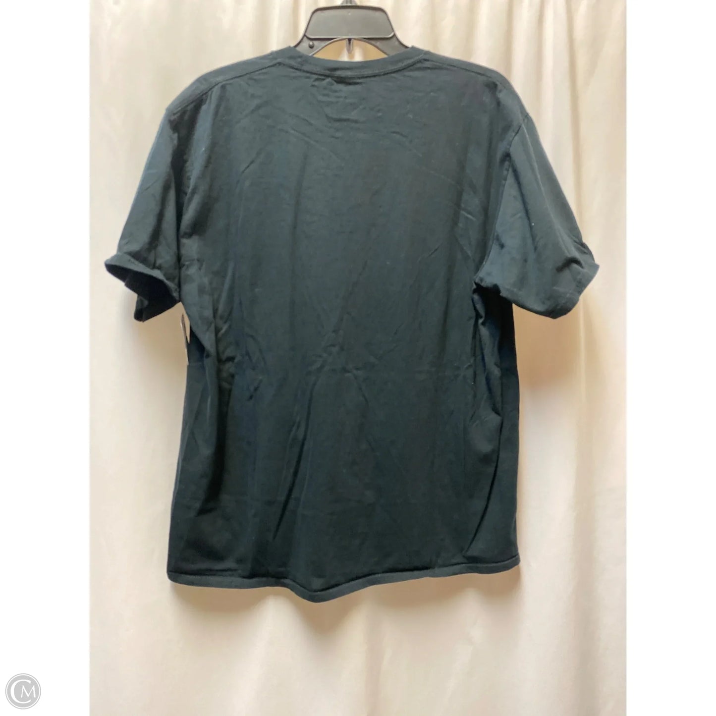 Top Short Sleeve By Clothes Mentor In Black, Size: L