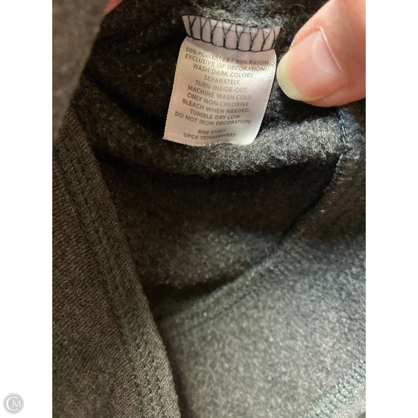 Sweatshirt Crewneck By State Of Mine In Black, Size: Xl