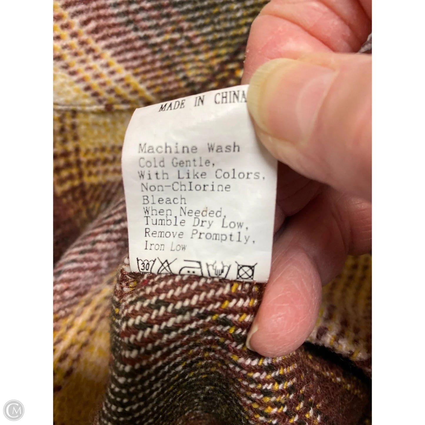 Jacket Shirt By Prettygarden In Maroon, Size: M