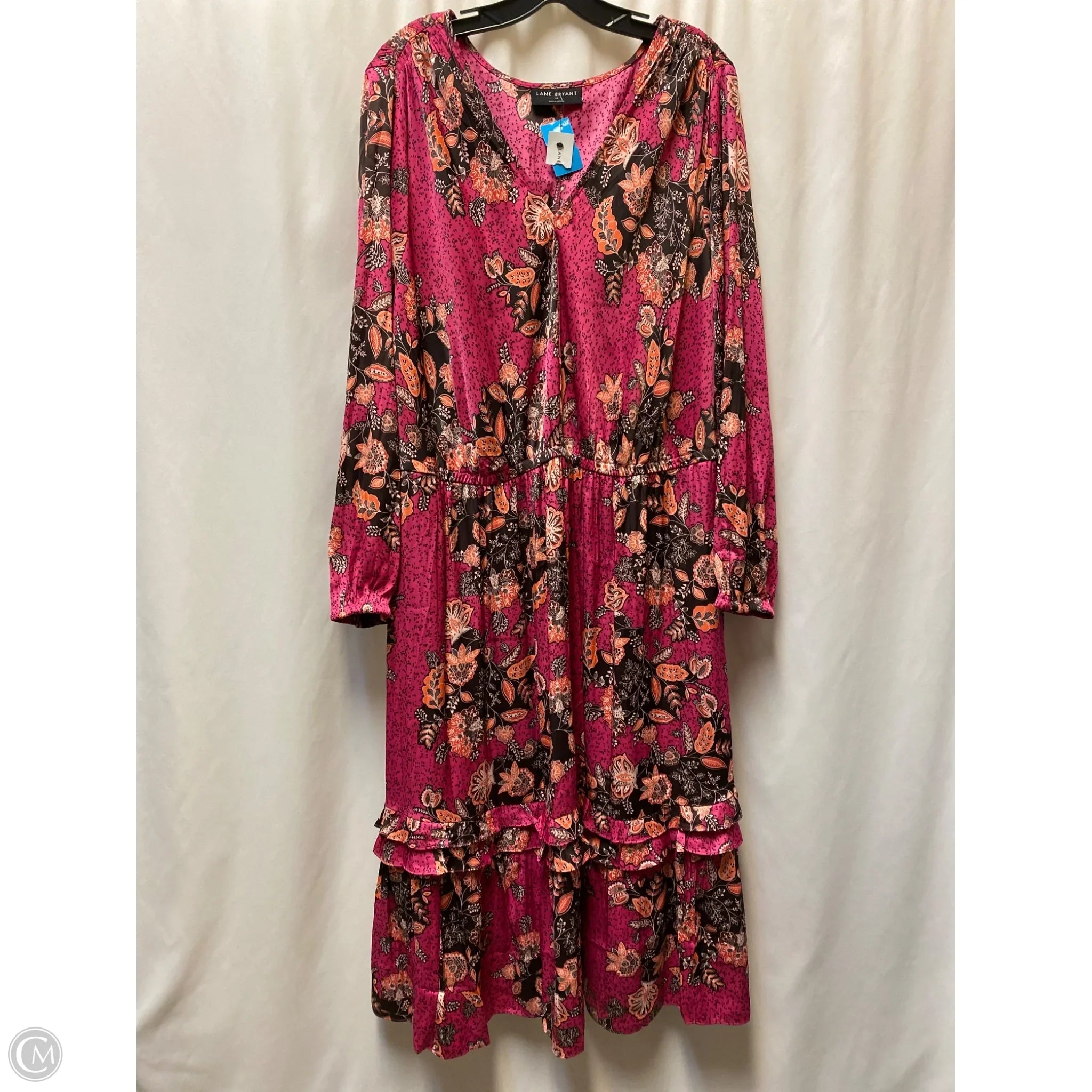 lane bryant pink dress Lane Bryant | Dresses | Lane Bryant Pink Eyelet Hem Square Neck Midi Dress  Plus Size 8