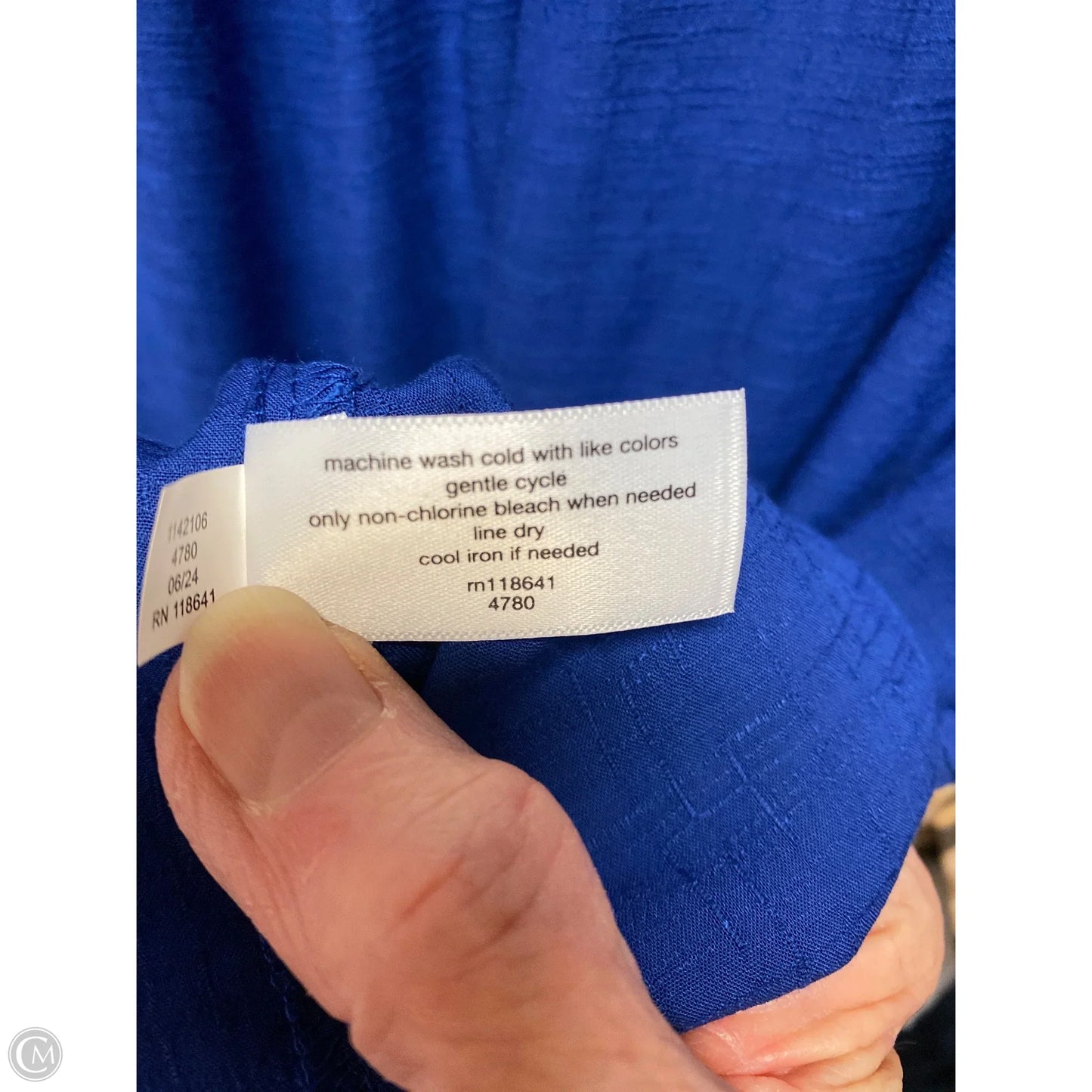 Top Long Sleeve By Lane Bryant In Blue, Size: 2x