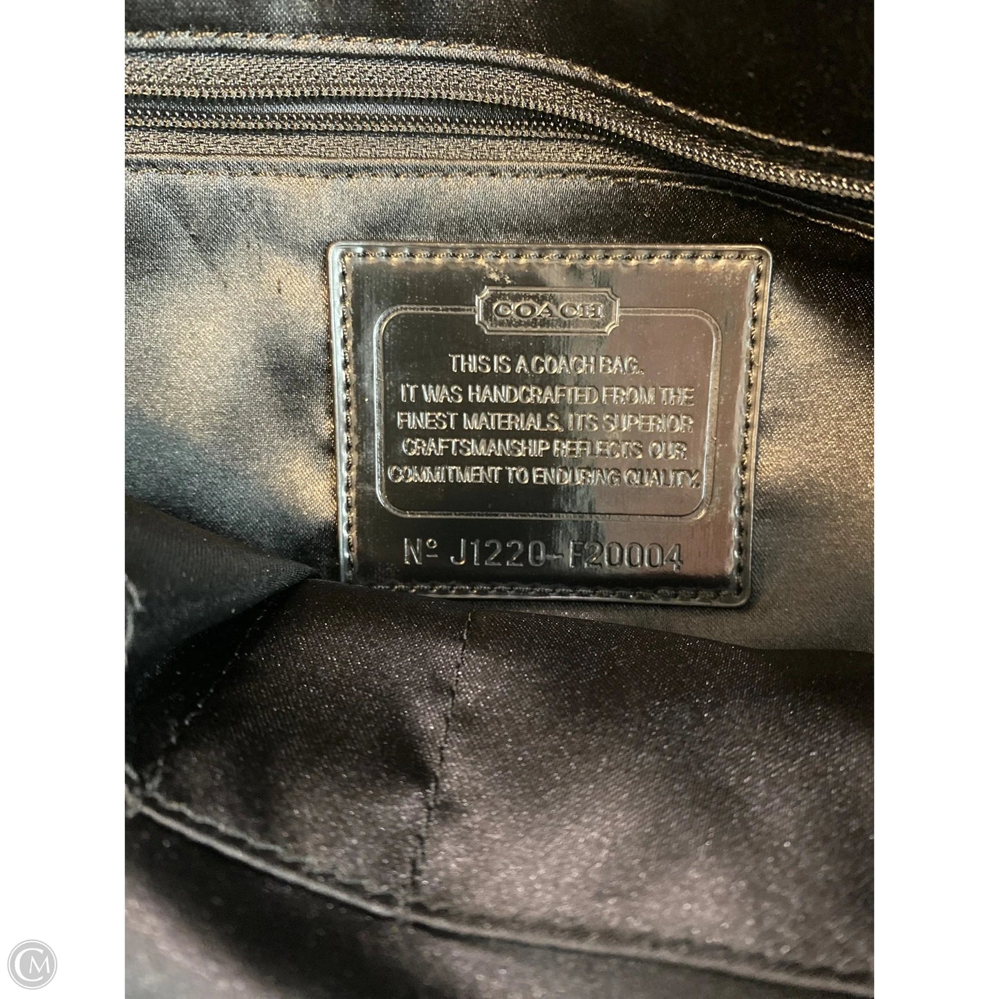 Handbag Designer By Coach, Size: Large