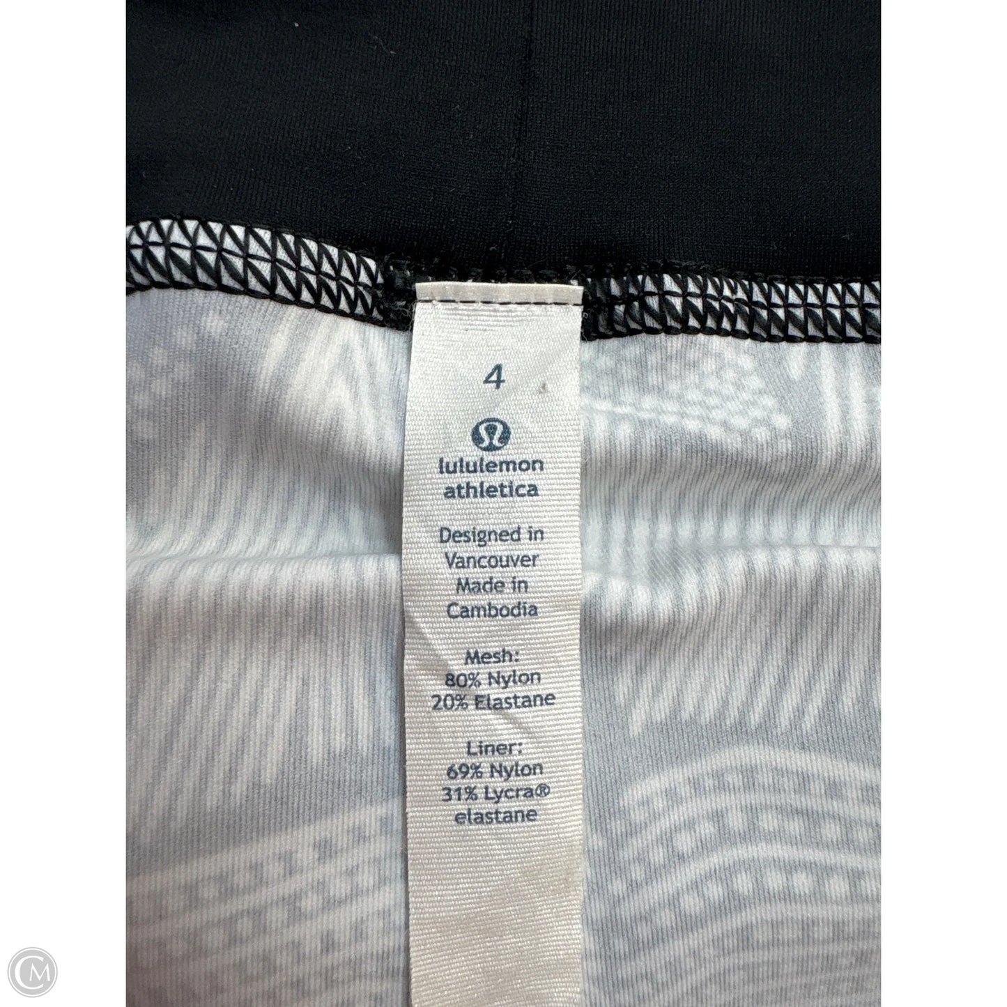 Athletic Shorts By Lululemon In Black, Size: 4