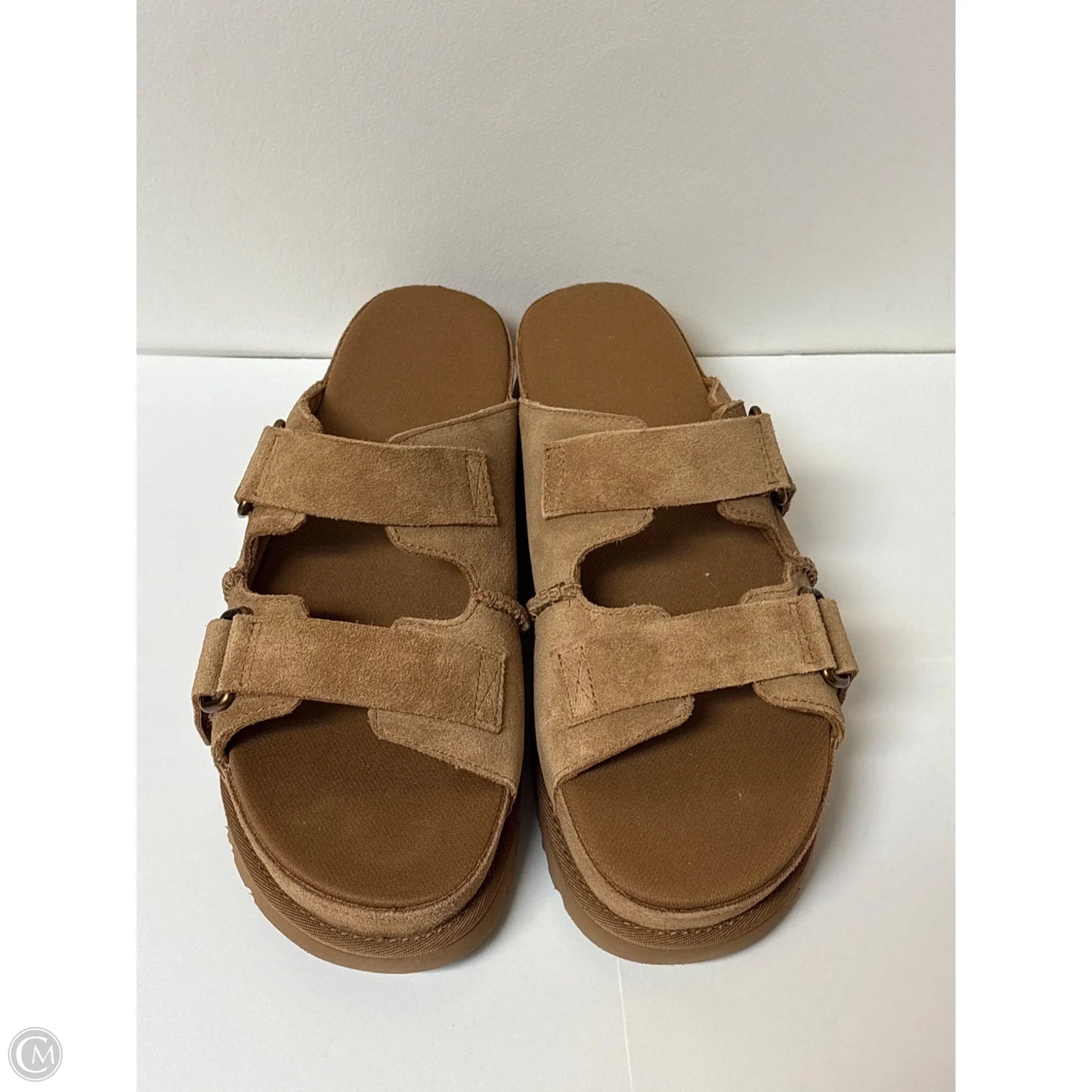 Sandals Designer By Ugg In Brown, Size: 10