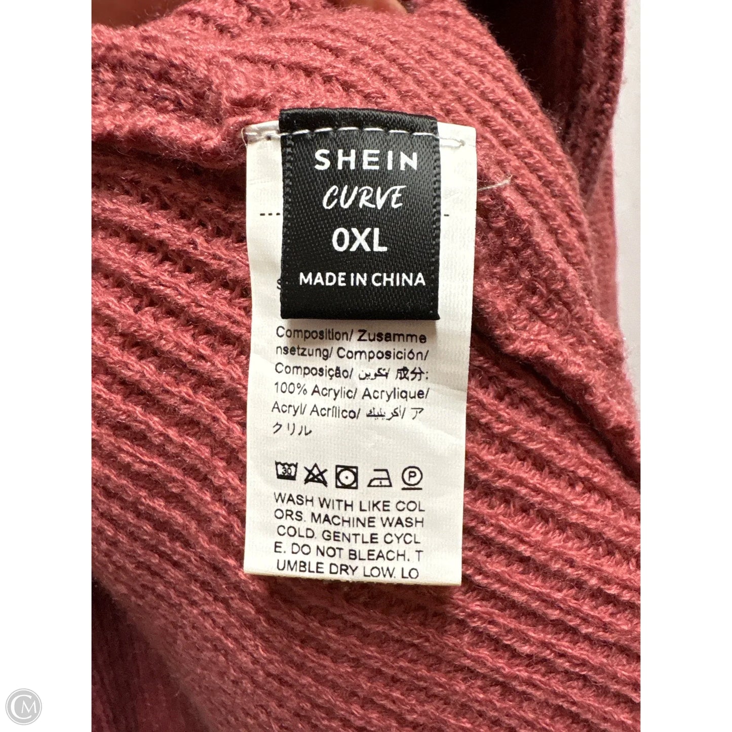 Sweater By Shein In Mauve, Size: Xl