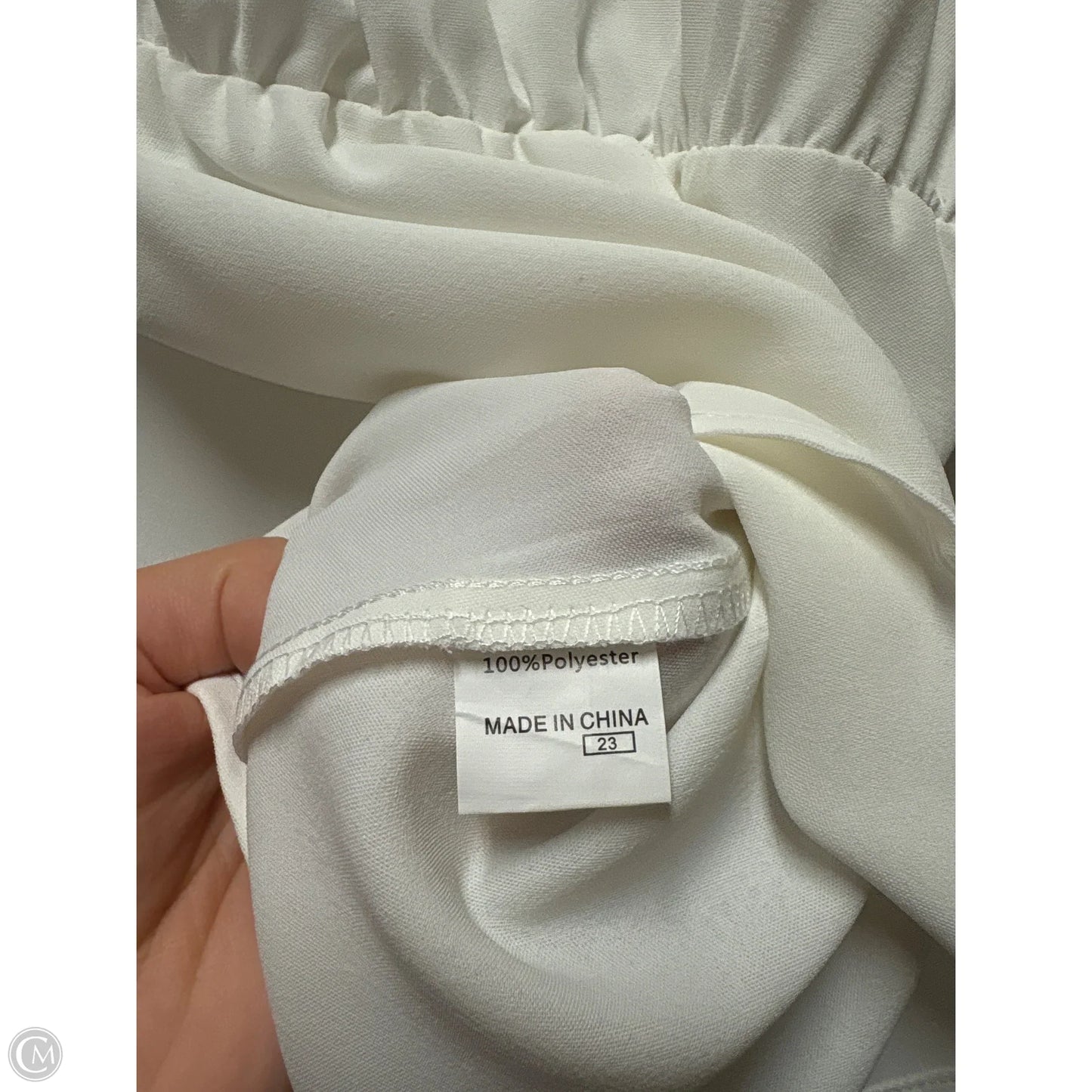 Top Short Sleeve By Clothes Mentor In White, Size: Xl