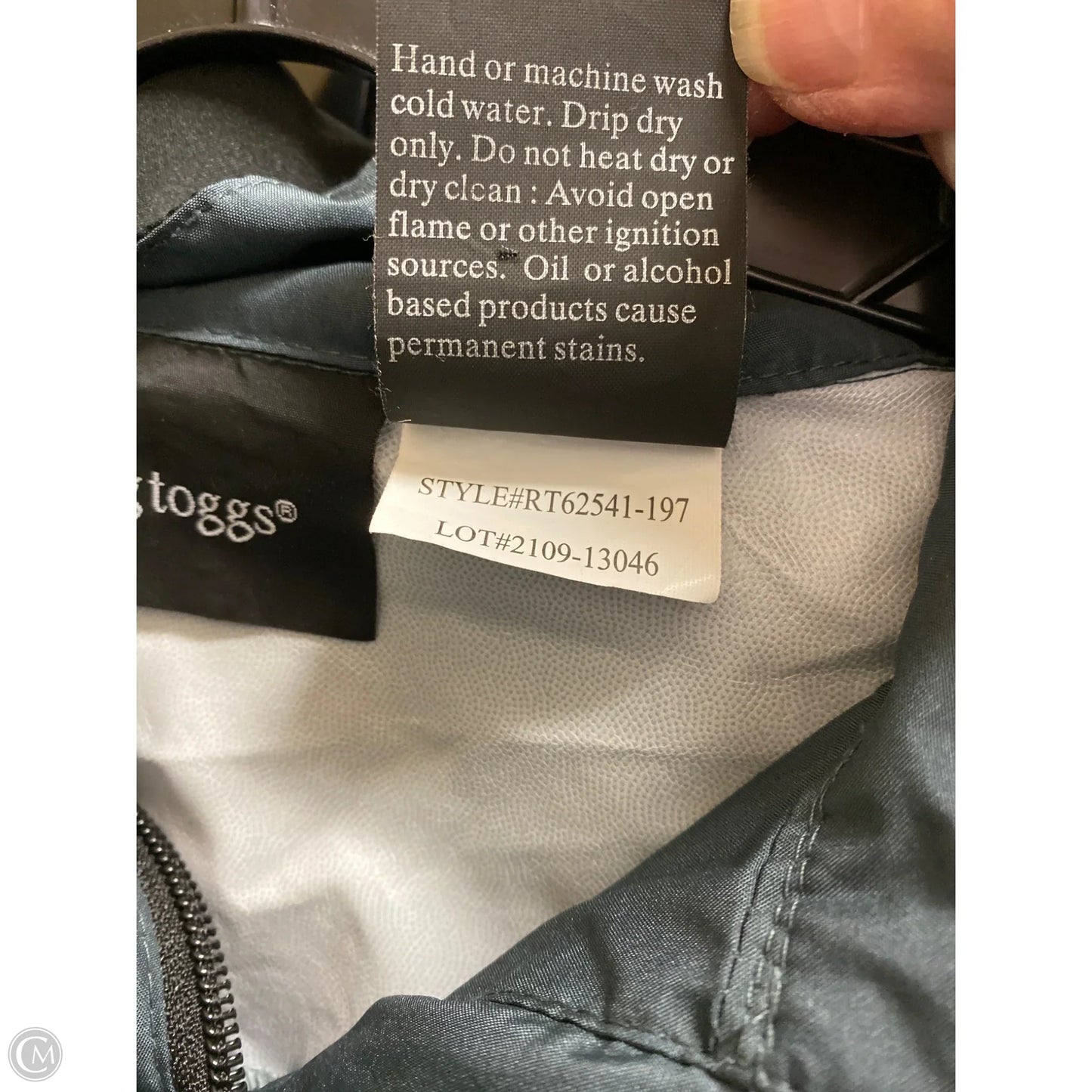 Jacket Windbreaker By Clothes Mentor In Teal, Size: S