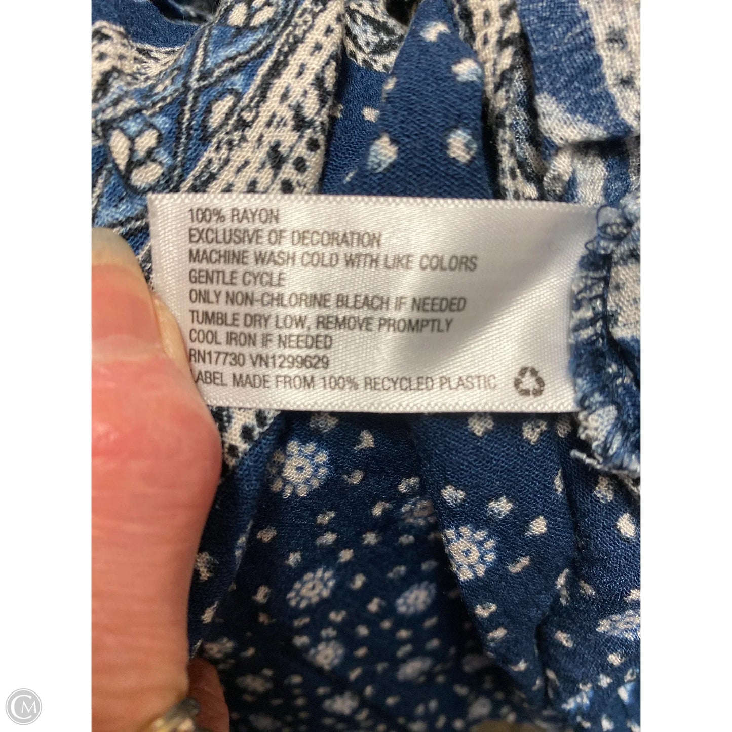 Top Short Sleeve By Knox Rose In Blue, Size: Xl