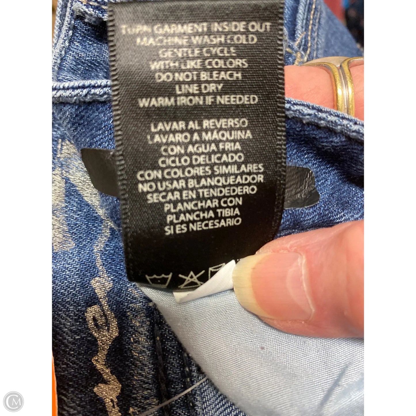 Jeans Straight By Seven 7 In Blue Denim, Size: 8