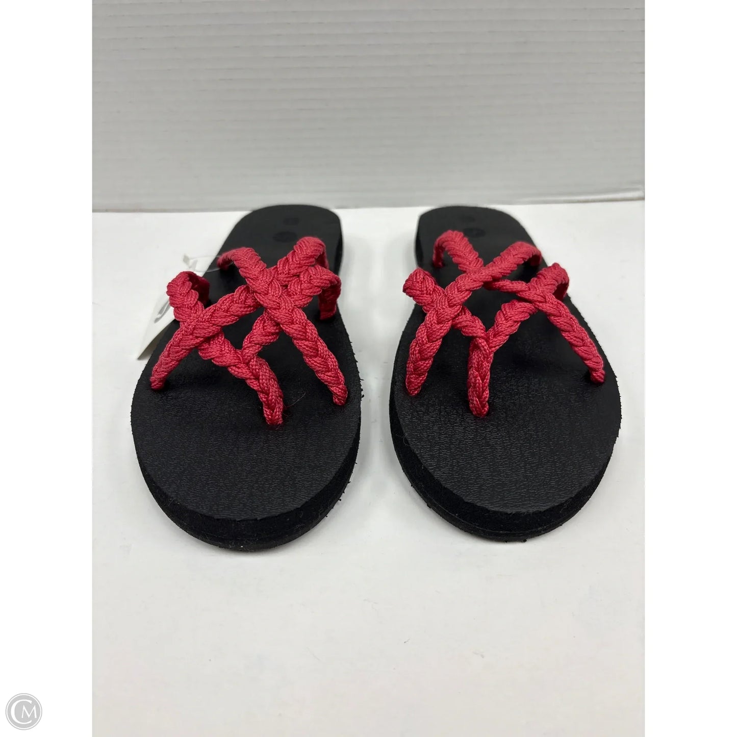 Sandals Flip Flops By Clothes Mentor In Red, Size: 10