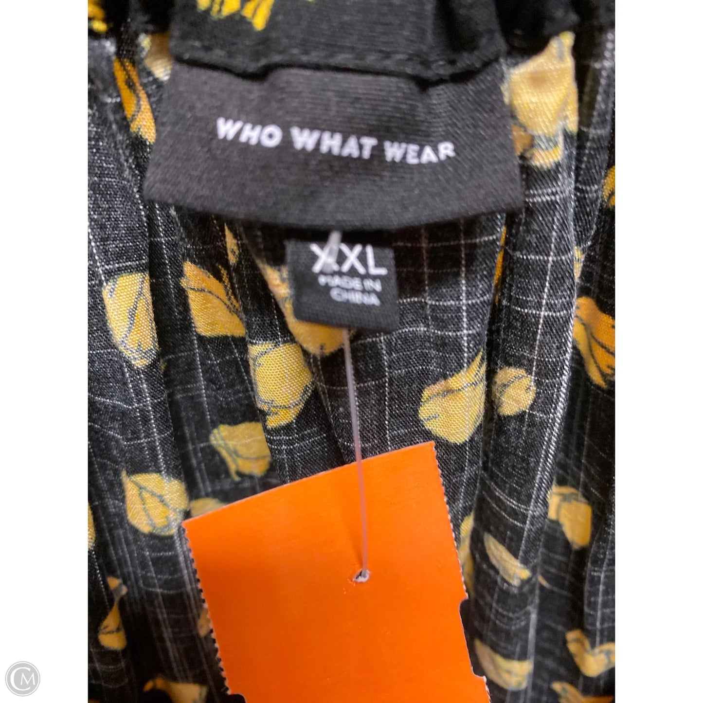 Top Short Sleeve By Who What Wear In Black, Size: Xxl