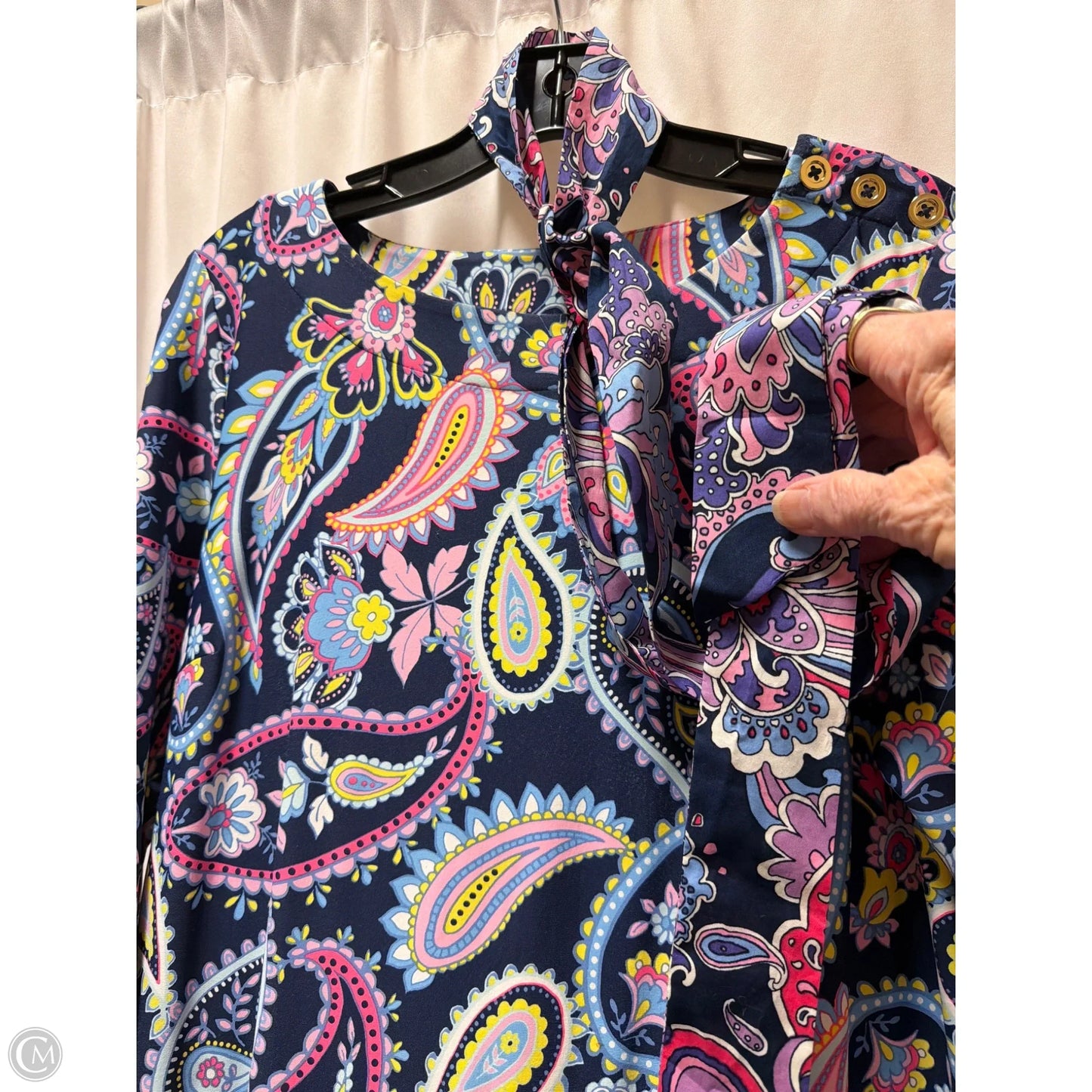 Dress Casual Midi By Talbots In Navy, Size: Lp