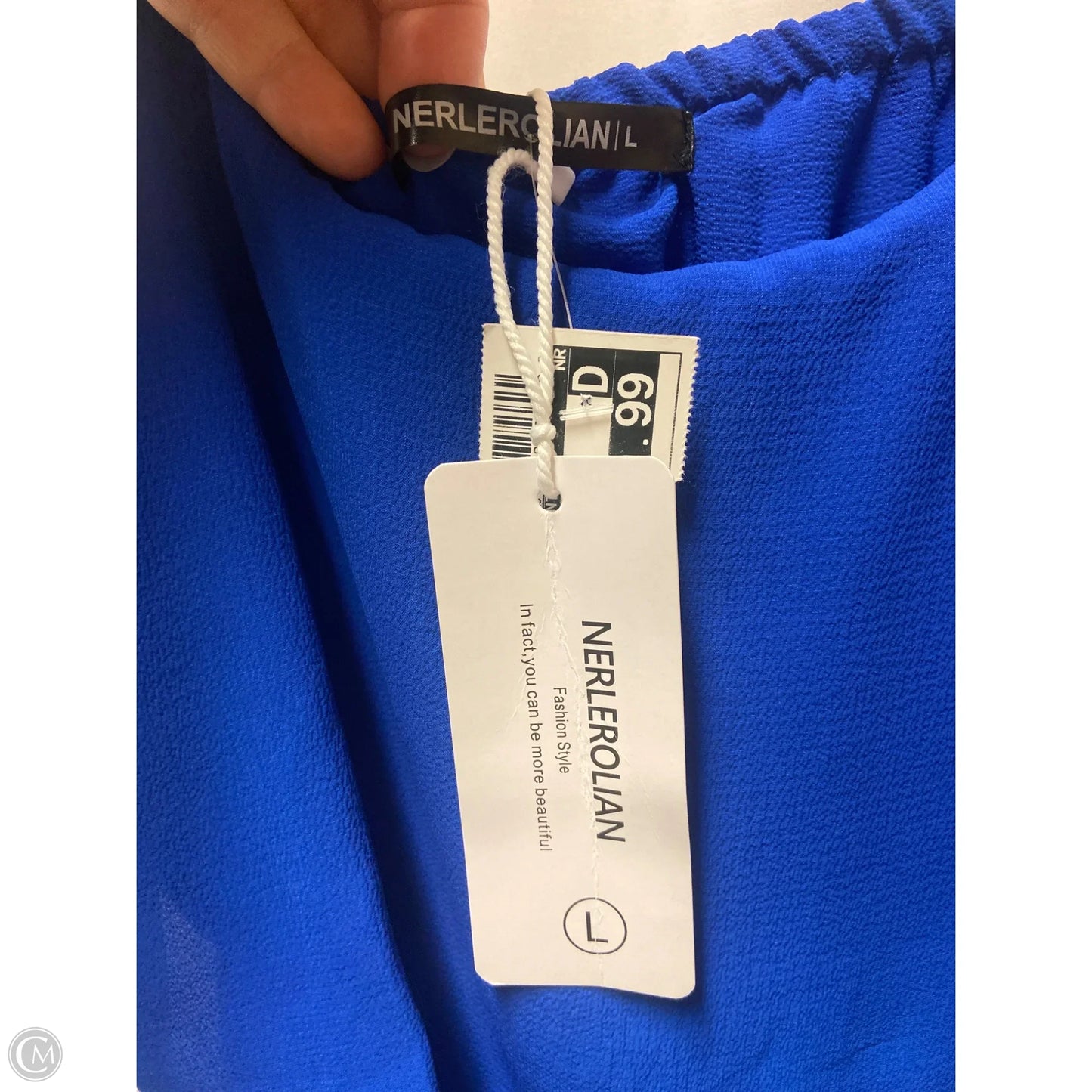 Dress Casual Short By Clothes Mentor In Blue, Size: L