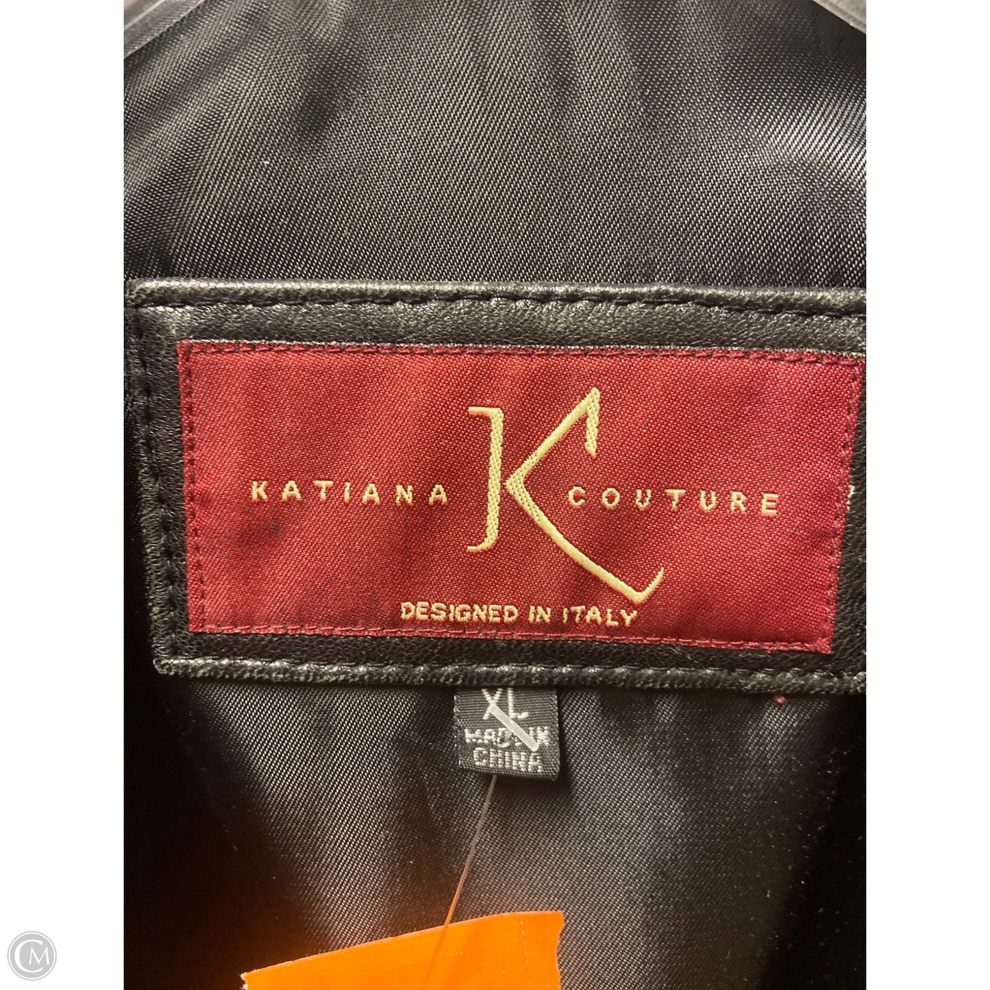 Jacket Leather By Clothes Mentor In Black, Size: Xl
