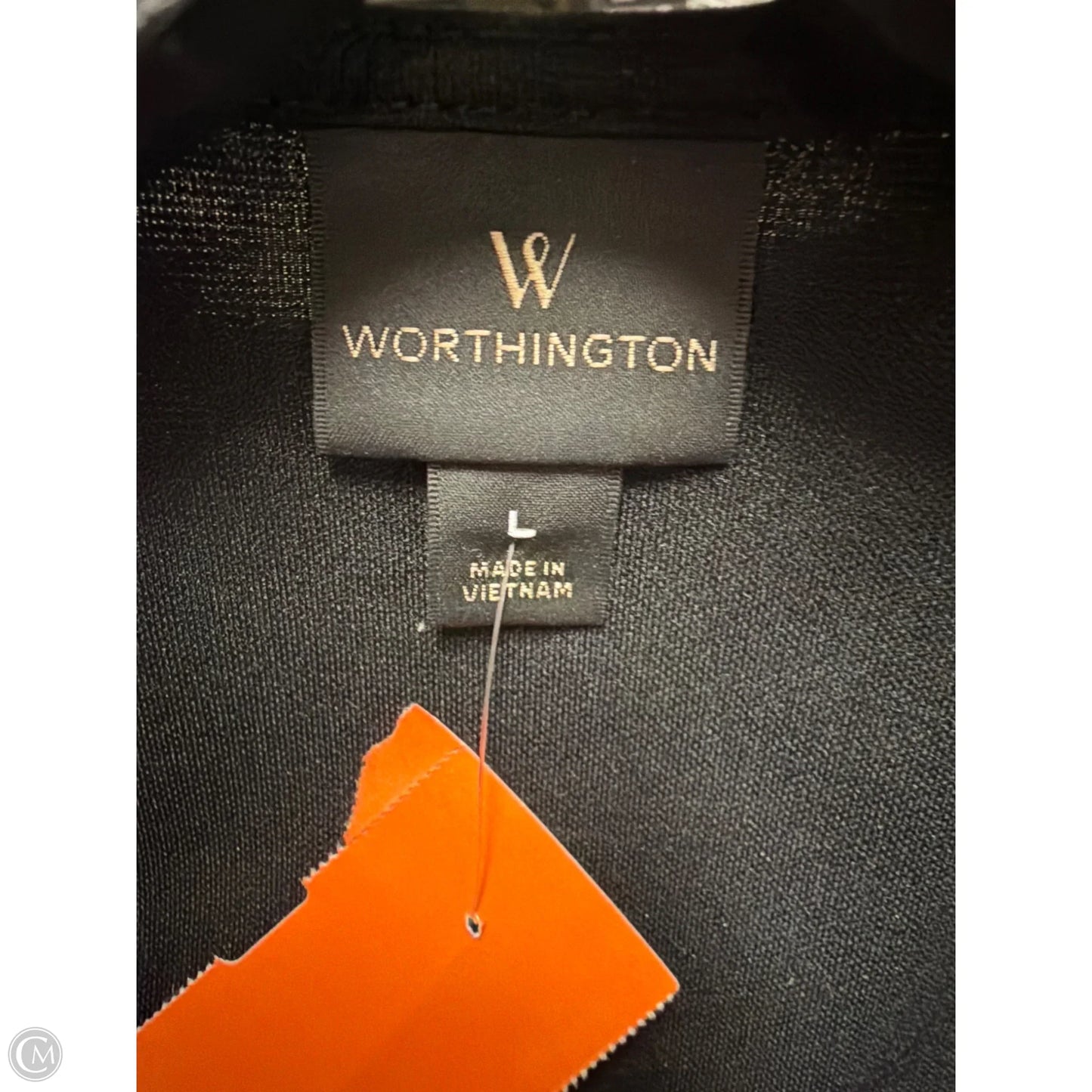 Top Sleeveless By Worthington In Black, Size: L