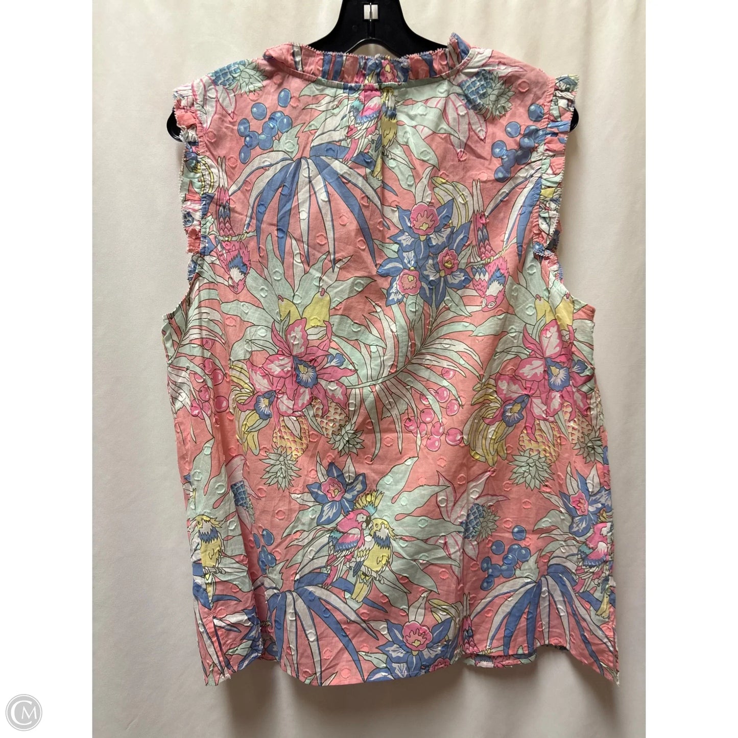 Top Sleeveless By Talbots In Pink, Size: Xl