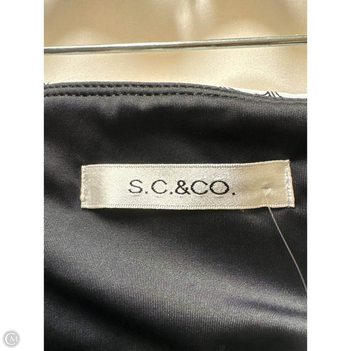 Skort By Sc & Co In Black & White, Size: Xl