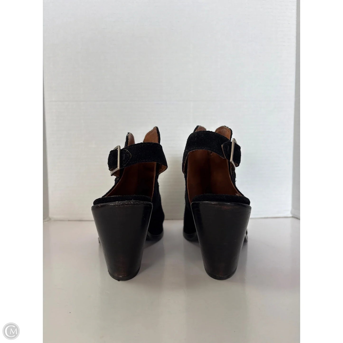 Sandals Designer By Frye In Black, Size: 9