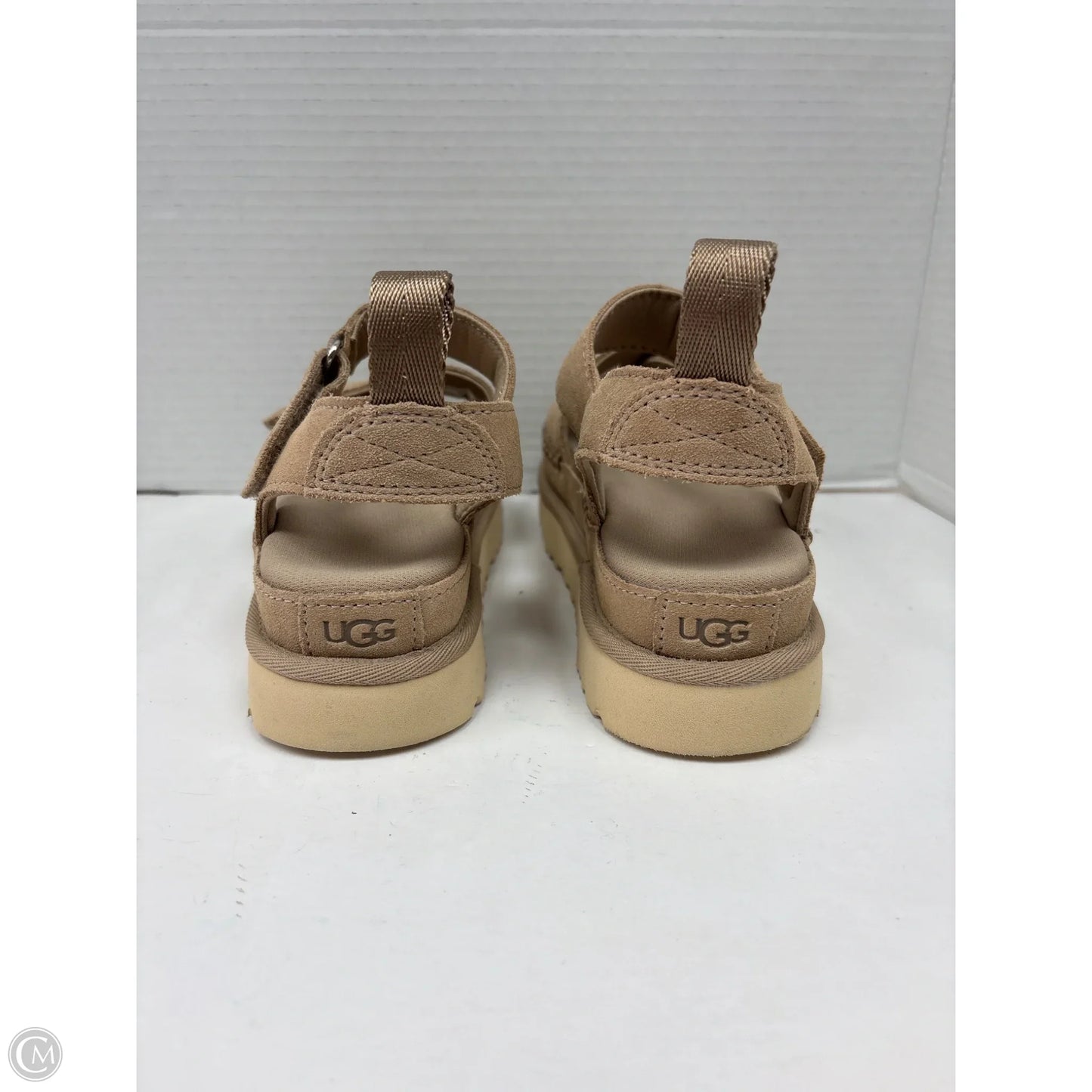Sandals Designer By Ugg In Beige, Size: 6