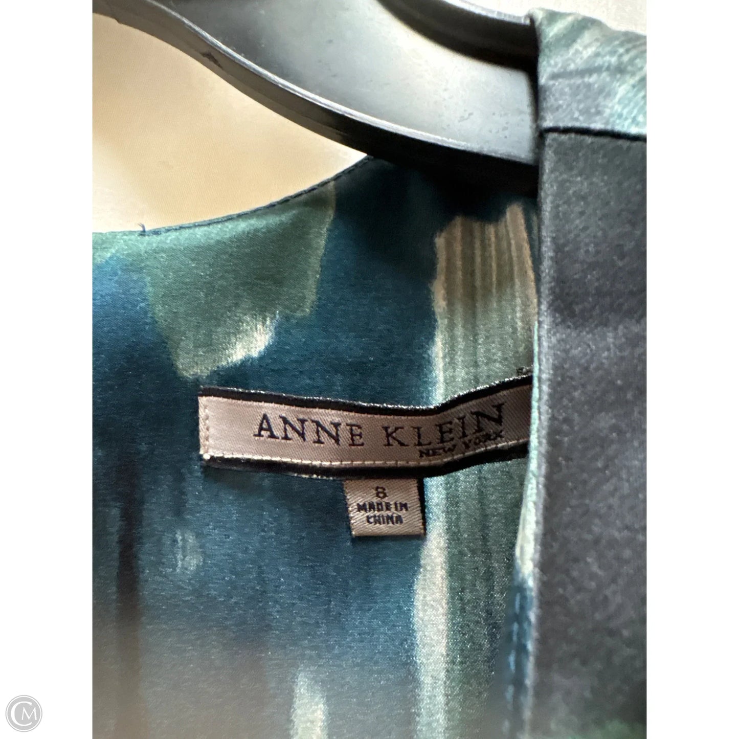 Top Short Sleeve By Anne Klein In Blue & Green, Size: M